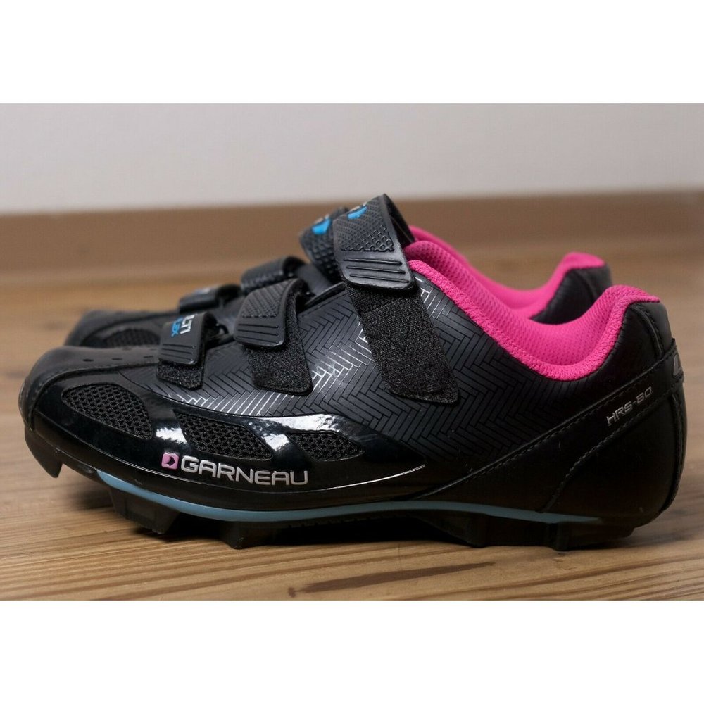 Louis Garneau HRS-80 Cycling Shoes Womens Size 41 Black Pink